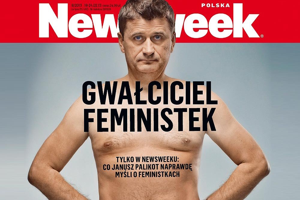 Janusz Palikot na okładce tygodnika Newsweek