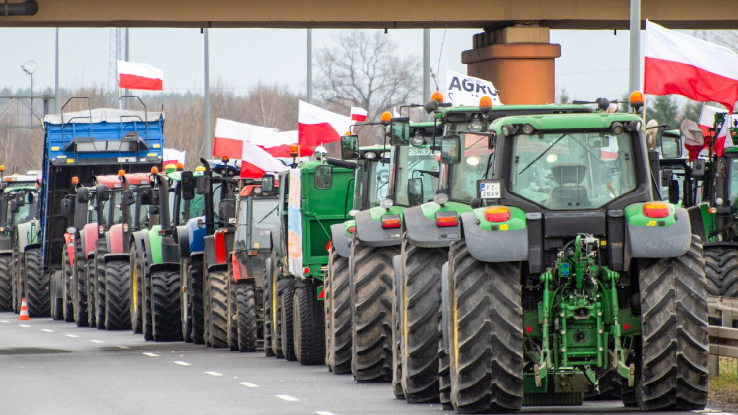 Tak wyglądały blokady dróg przez rolników. Do Warszawy mają jechać autokarami.