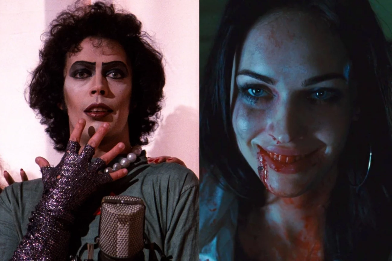 (Lewo) "Rocky Horror Picture Show"; (prawo) "Zabójcze ciało".