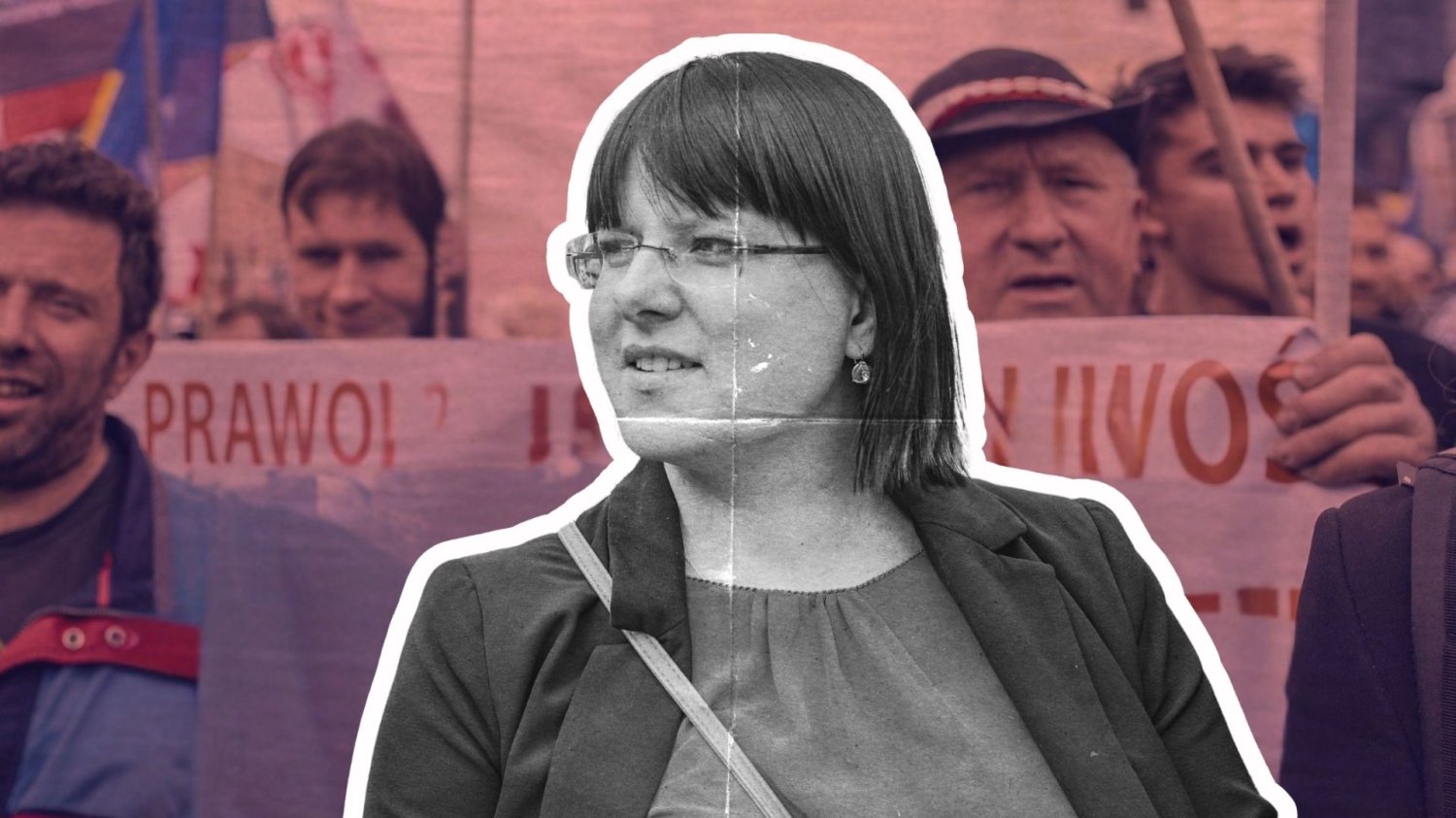 Kaja Godek na proteście Kaja Godek na proteście