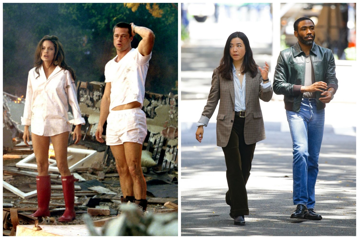 Wcześniejsza wersja filmu "Pana i pani Smith" powstała w 2005 roku. Wtedy w głównych rolach wystąpili Angelina Jolie i Brad Pitt.