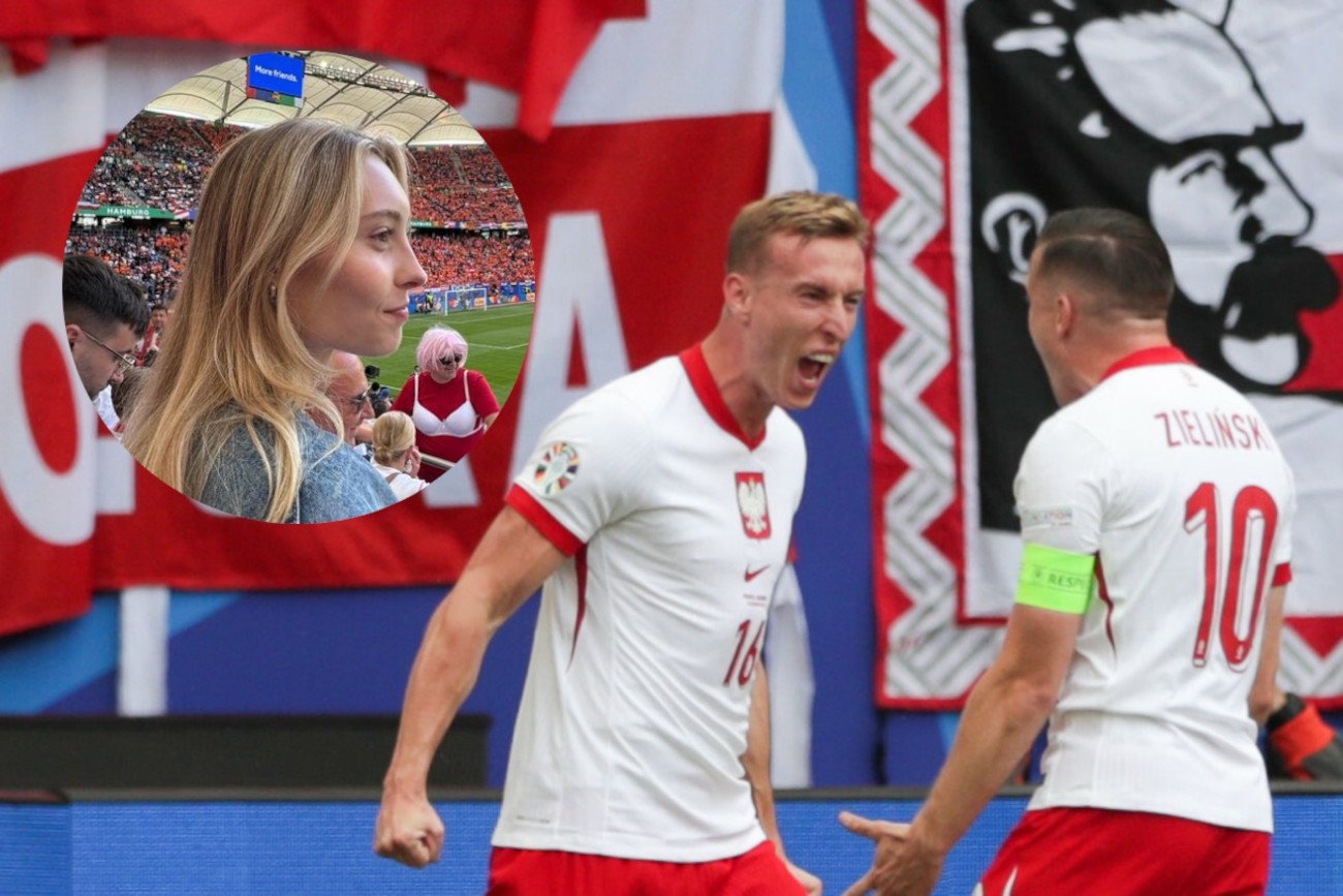 Aleksandra Buksa wspierała męża z trybun na Euro 2024.