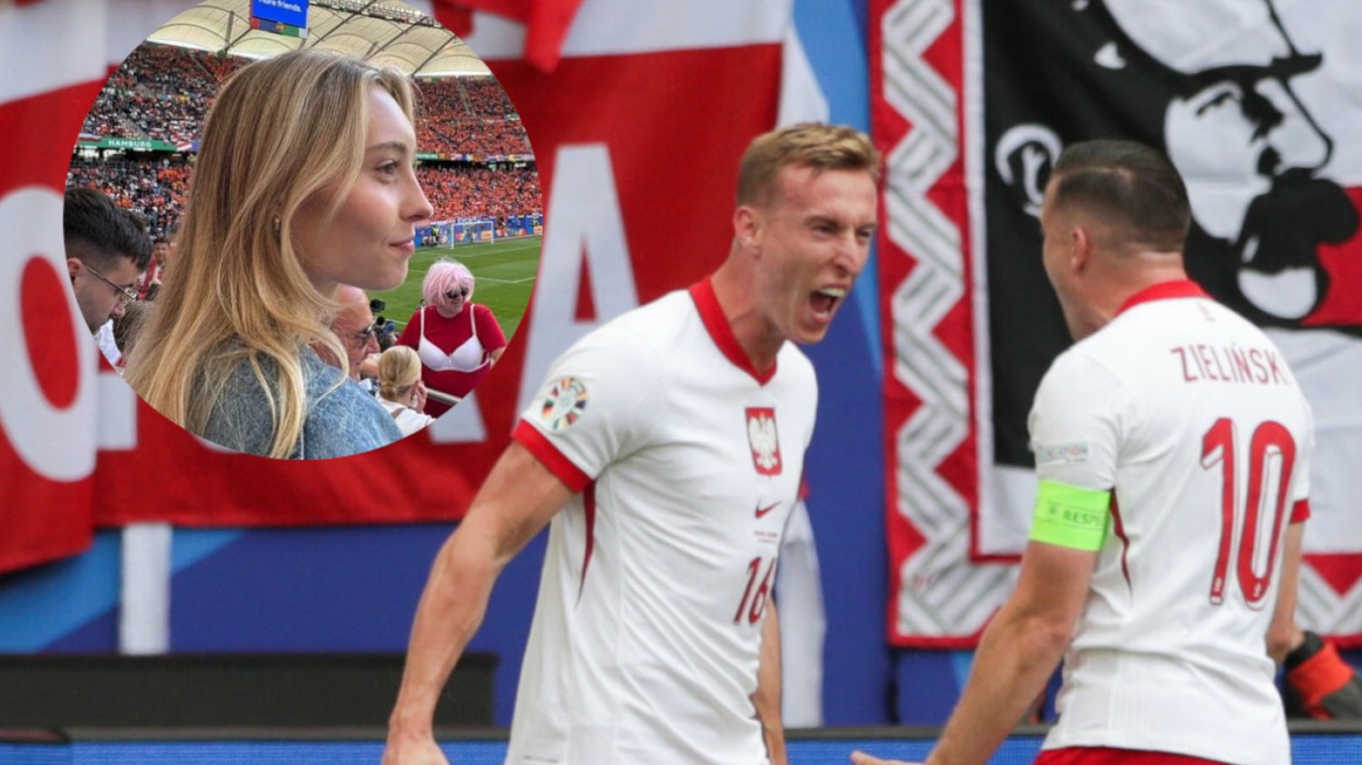 Aleksandra Buksa wspierała męża z trybun na Euro 2024.