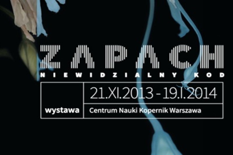 plakat wystawy „Zapach – niewidzialny kod”