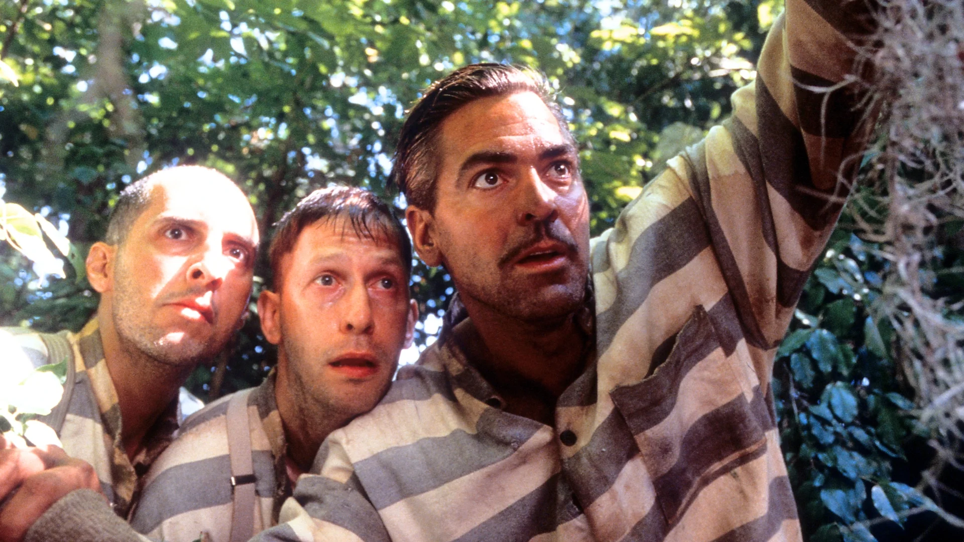 John Turturro, Tim Blake Nelson i George Clooney w filmie "Bracie, gdzie jesteś?"
