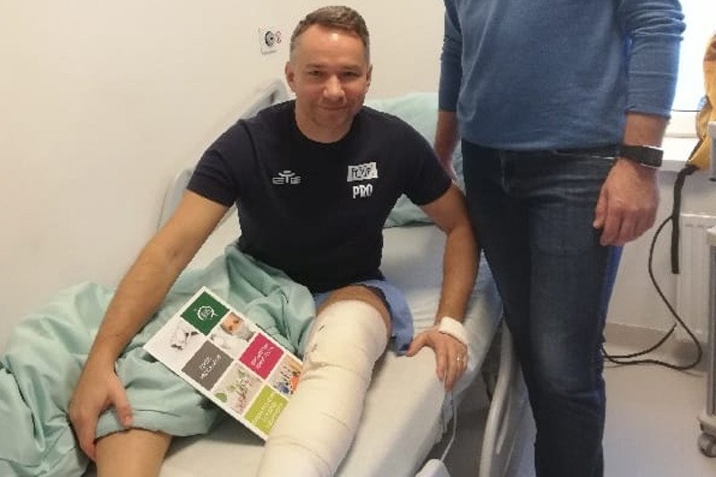 Rafał Patyra przeszedł skomplikowaną operację kolana