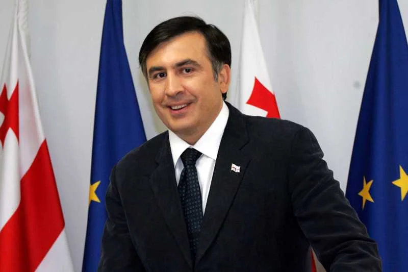 Na zdjęciu obecny prezydent Gruzji Micheil Saakaszwili. Czy jego partia Zjednoczony Ruch Narodowy odda parlament Bidzinie Iwaniszwilemu?