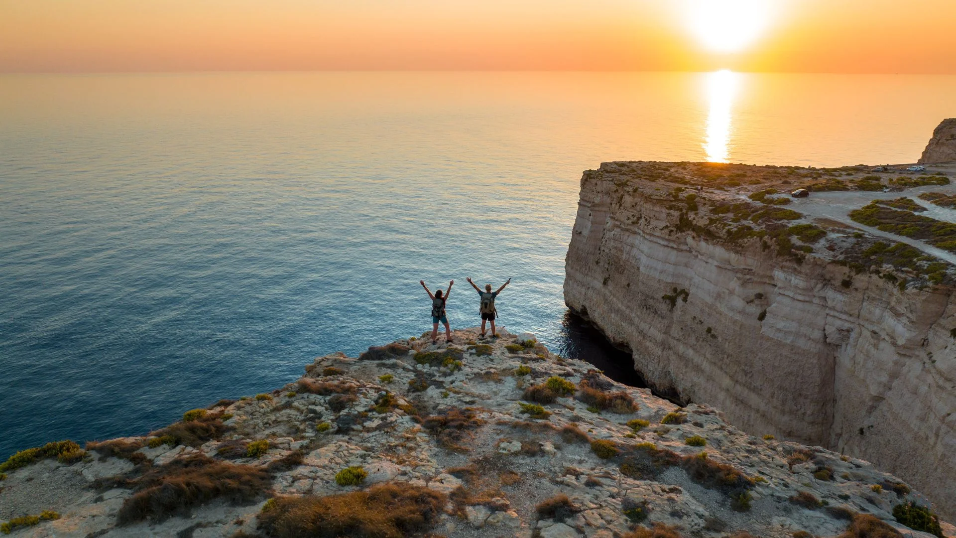 Turyści na Gozo Trekking na Gozo