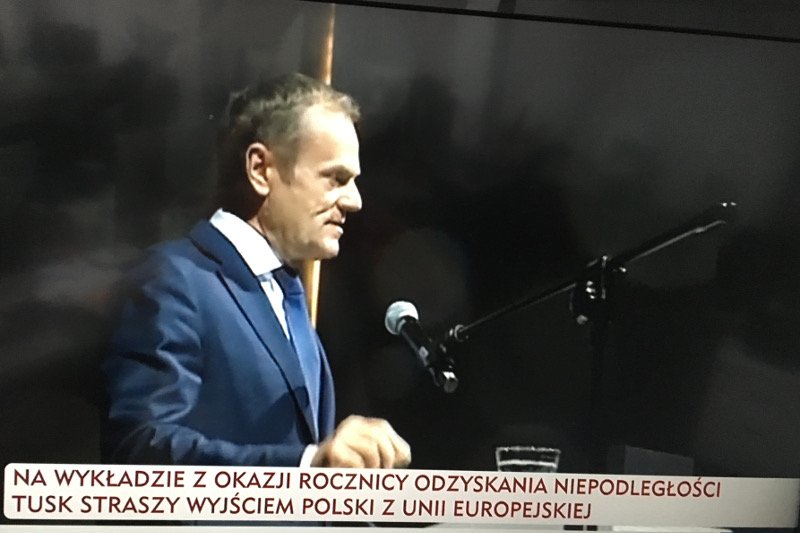 Wystąpienie Donalda Tuska w Łodzi wywołało poruszenie w prawicowych mediach.