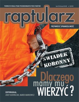 Okładka miesięcznika Raptularz - nr 1/marzec 2013