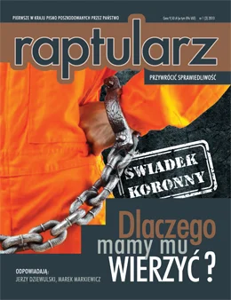 Okładka miesięcznika Raptularz - nr 1/marzec 2013
