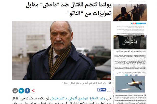 Arabskie media szeroko opisały słowa Macierewicza.