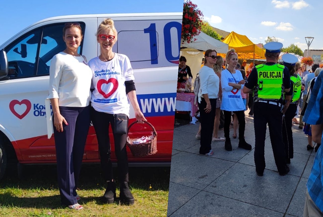 Węgrów. Wjechał autem w polityczkę PO. "Krzyczałam, a on jechał dalej".