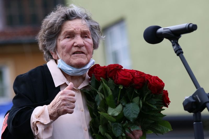 Wanda Traczyk-Stawska, ps. Pączek kończy w dziś 94 lat.