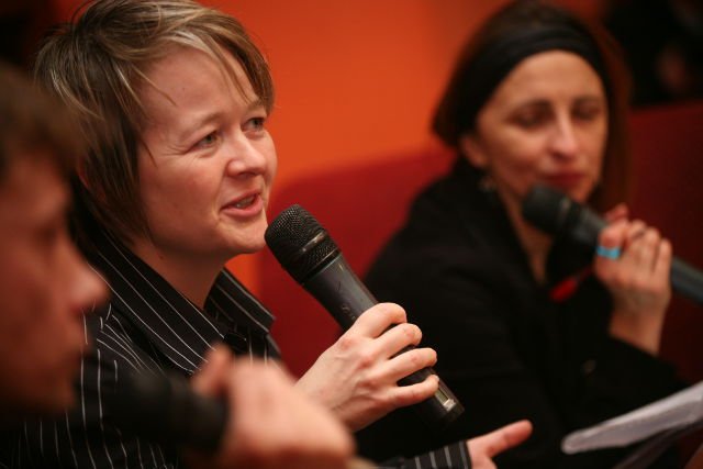 Krakowskie spotkanie z pisarką Sarah Waters w 2007 roku.