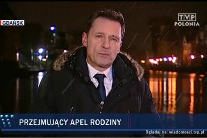 W głównym wydaniu "Wiadomości" TVP zasugerowano, że część odpowiedzialności za nieodpowiednie zabezpieczenie koncertu w Gdańsku, na którym zaatakowano Pawła Adamowicza, może ponosić Wielka Orkiestra Świątecznej Pomocy.