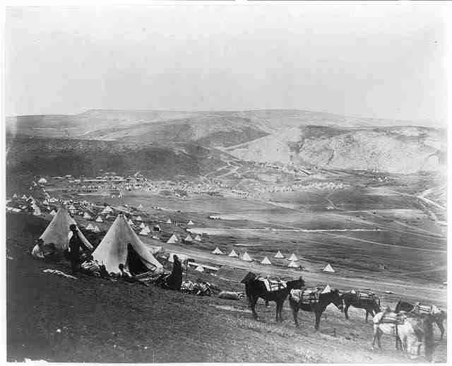 Obóz kawalerii w pobliżu obozu Balaklava. fot.Roger Fenton