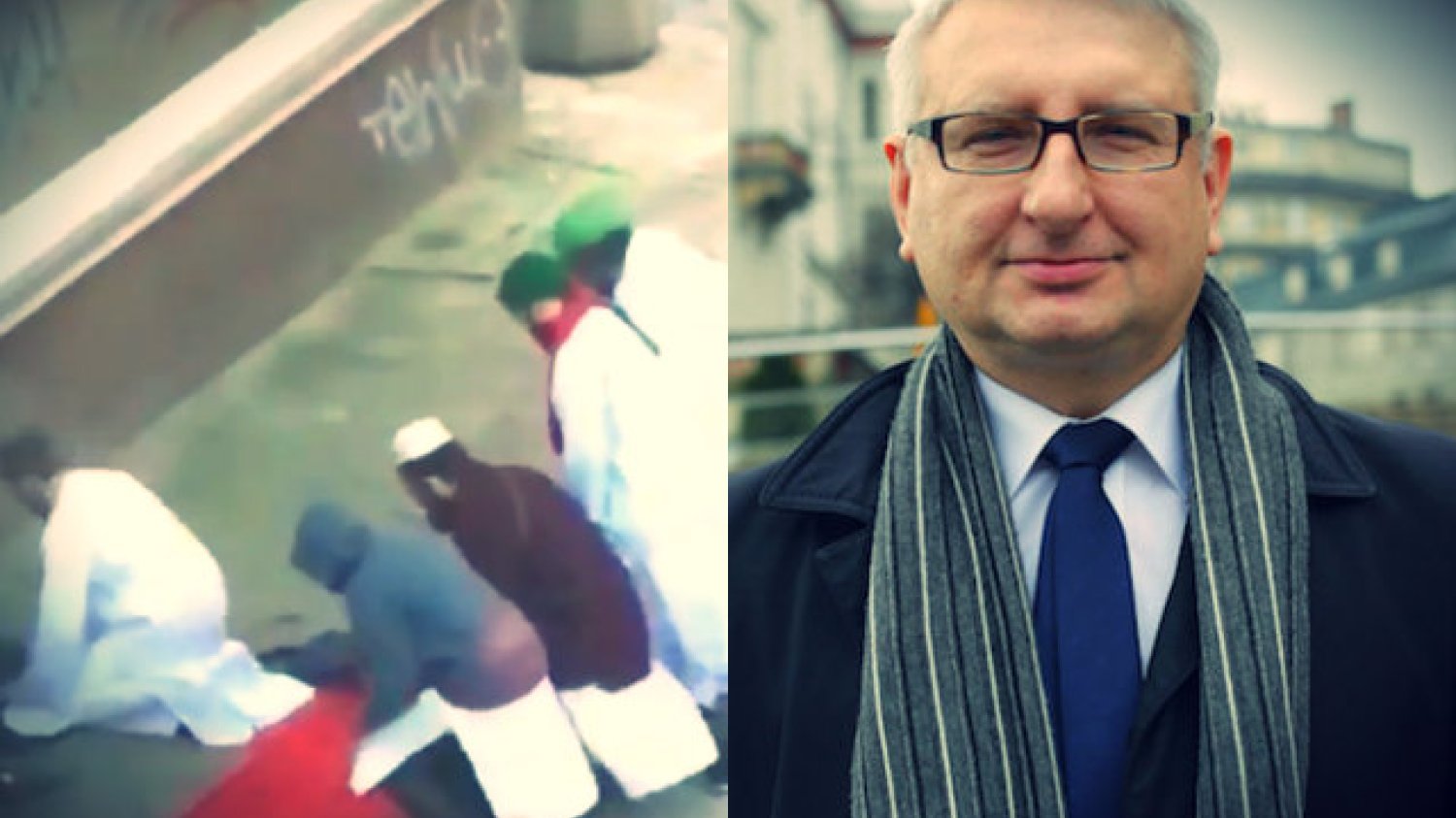 Posłowi Stanisławowi Pięcie nie spodobała się grupka modlących się muzułmanów.