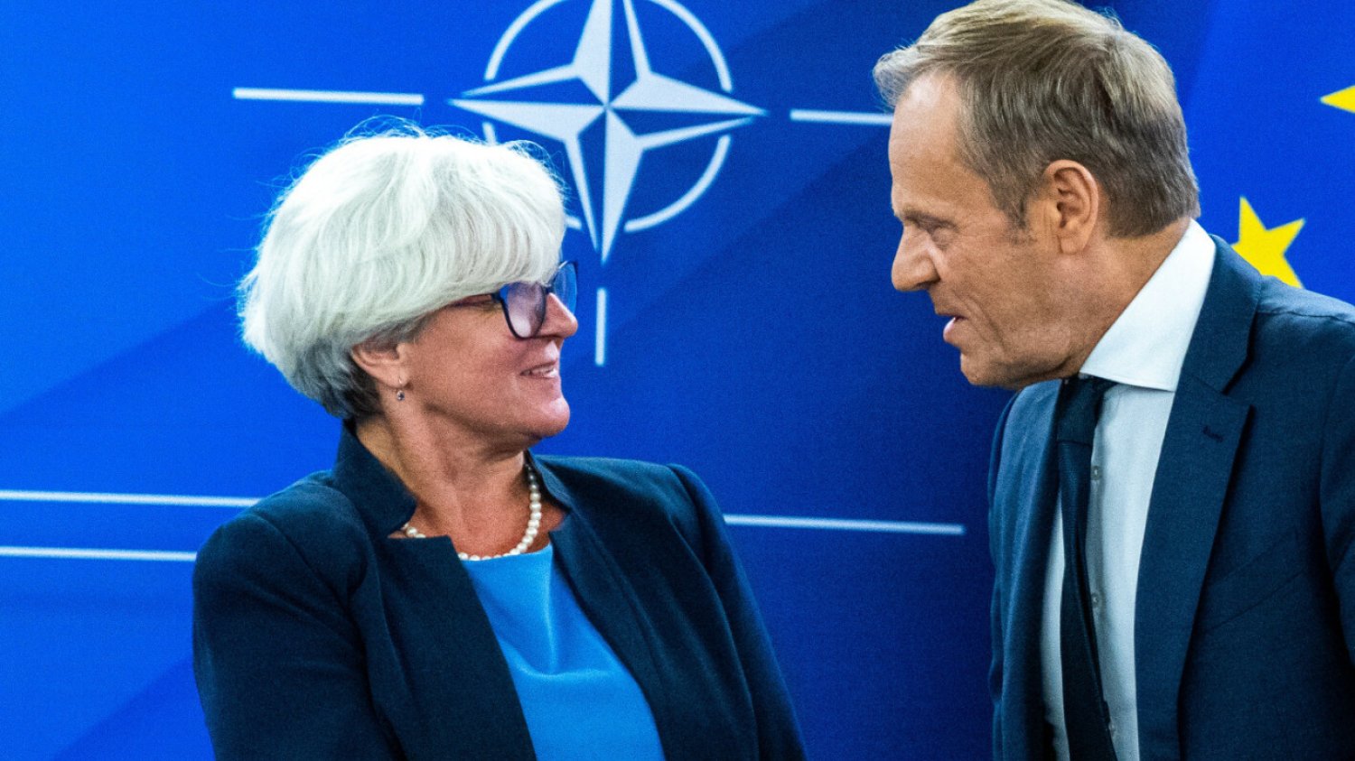 Posłanka Joanna Kluzik-Rostkowska w rozmowie z naTemat.pl mówi o sytuacji w KO przed wyborami 2023. Posłanka Koalicji Obywatelskiej Joanna Kluzik-Rostkowska i przewodniczący PO Donald Tusk.