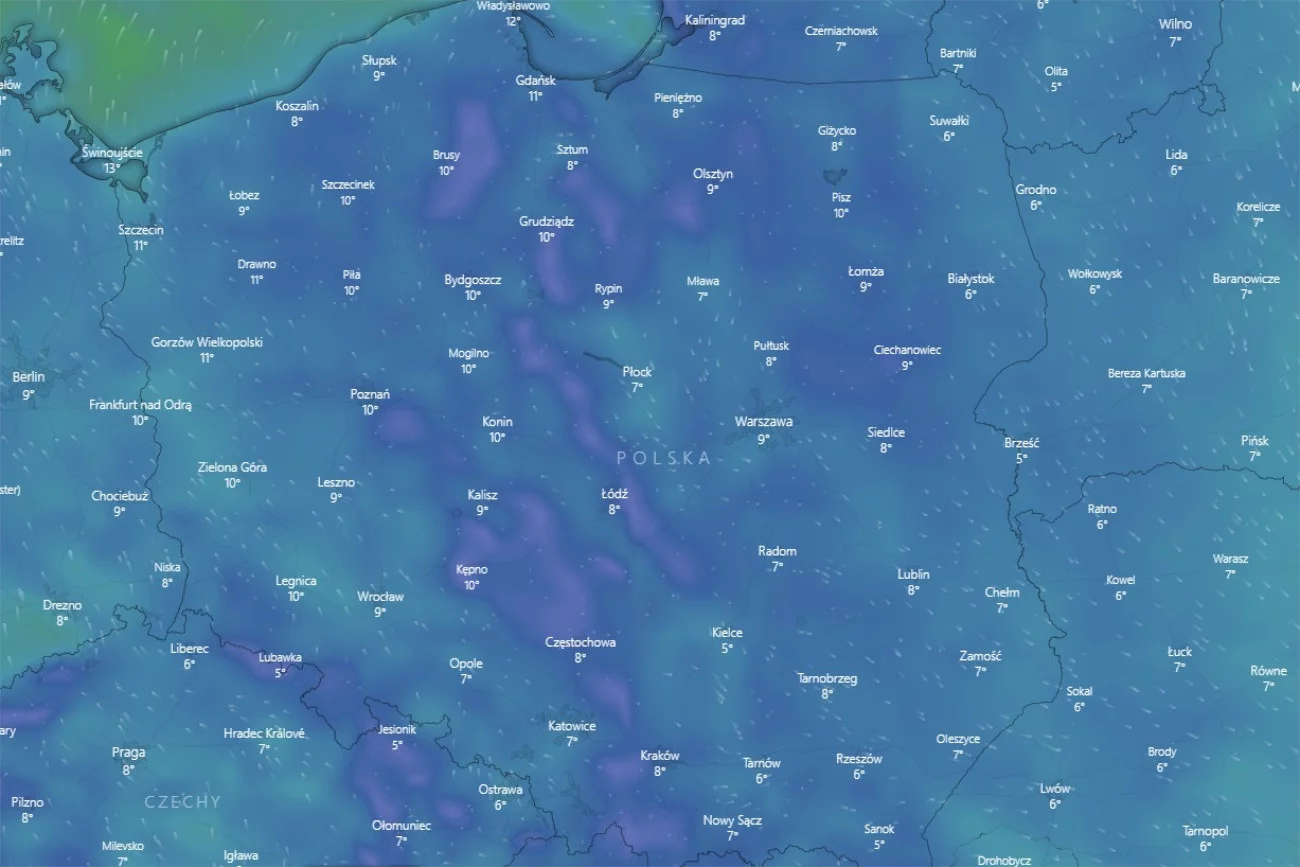 Do Polski zbliża się antycyklon Stefan. To zapowiedź ochłodzenia w kolejnych dniach