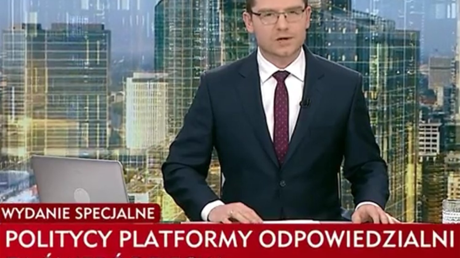 Bartłomiej Graczak na antenie TVP Info