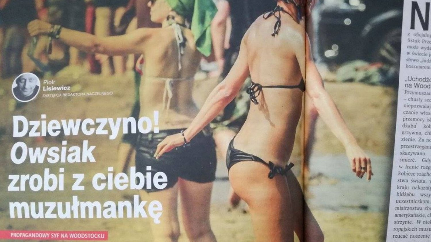 Tak to prawda, oni to napisali. Prawica ostrzega uczestniczki Woodstock, że wrócą jako muzułmanki.