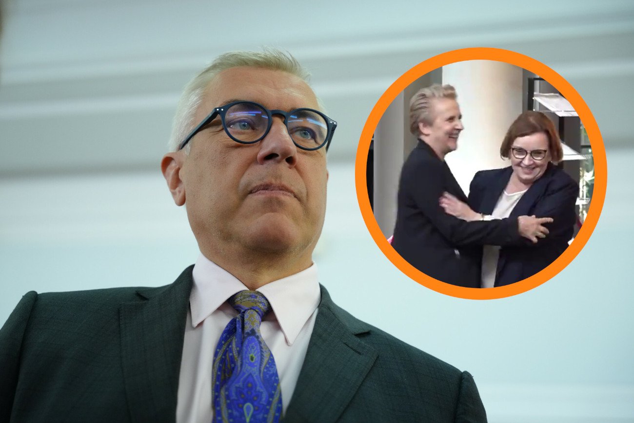 Rozbawione polityczki PiS i Lewicy. Giertych i Zandberg komentują nagranie