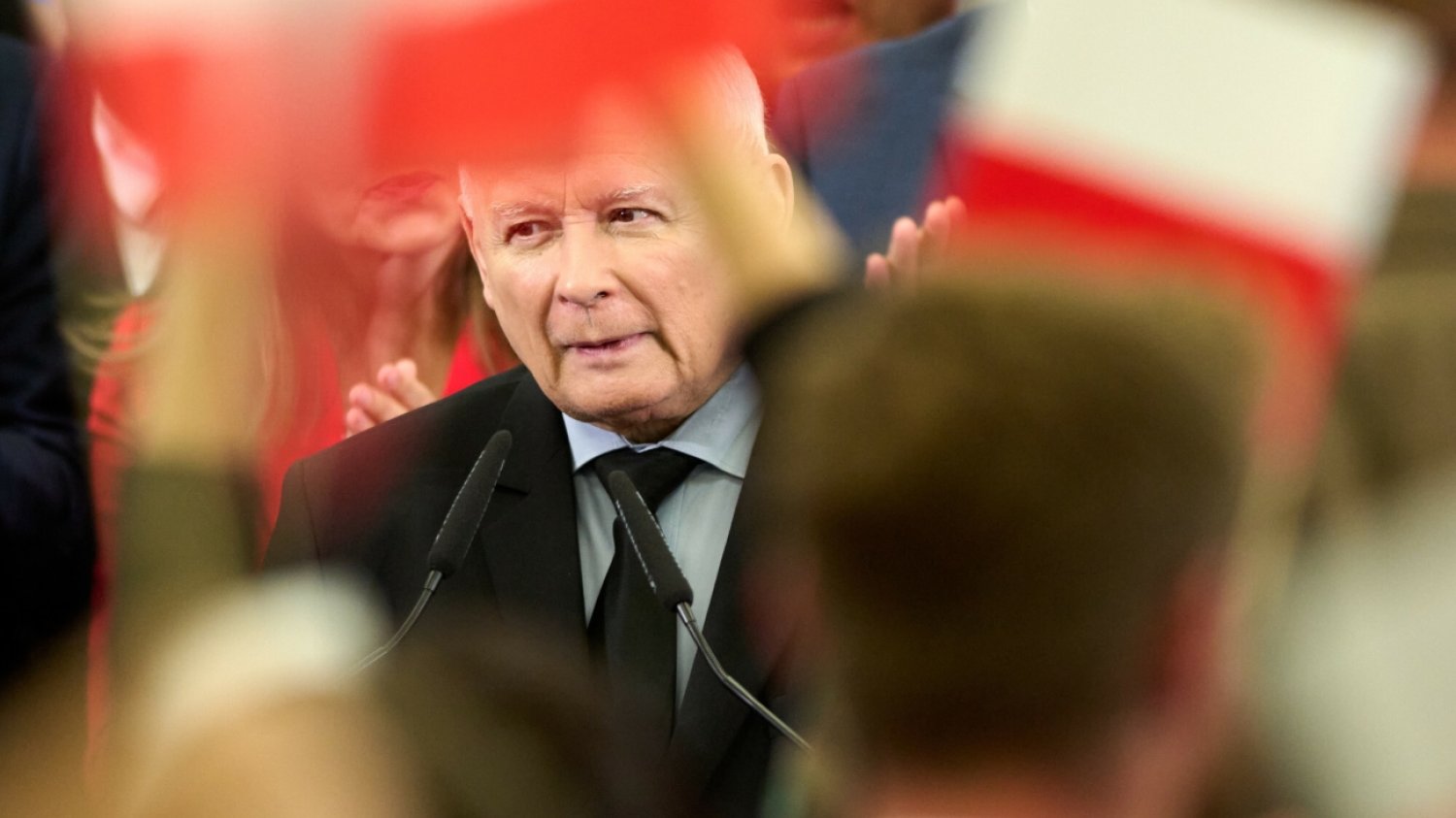 Jarosław Kaczyński na konwencji wyborczej PiS w Łodzi (04.10.2023).