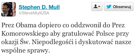 Tweet ambasadora USA