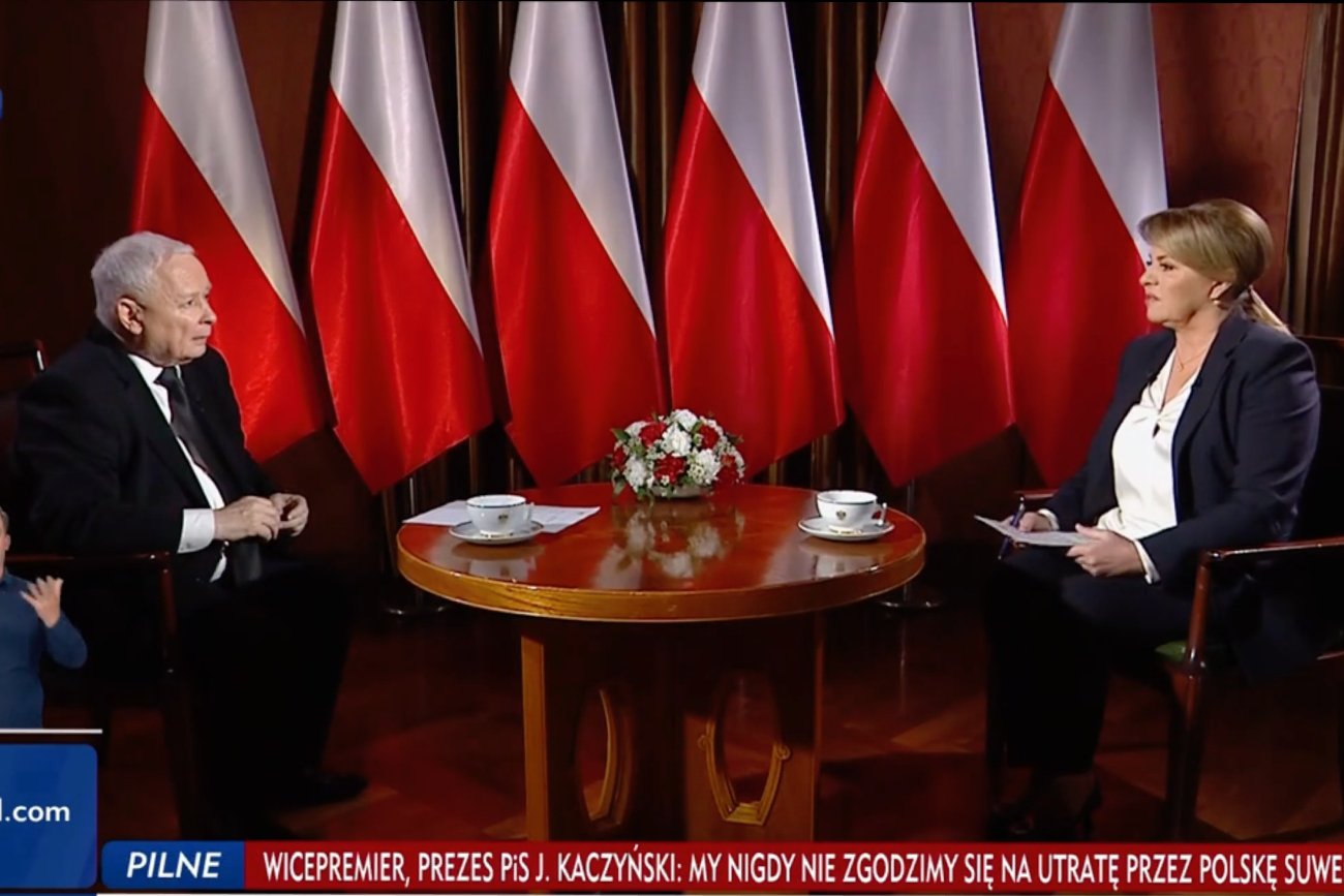 Kaczyński gościem Holeckiej w TVP Info. Prezenterka zawiodła prezesa PiS