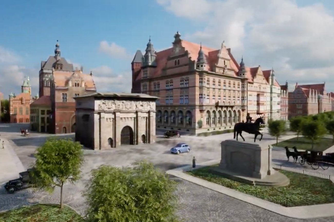 Gdańsk sprzed II Wojny Światowej. Wizualizacja naprawdę robi wrażenie