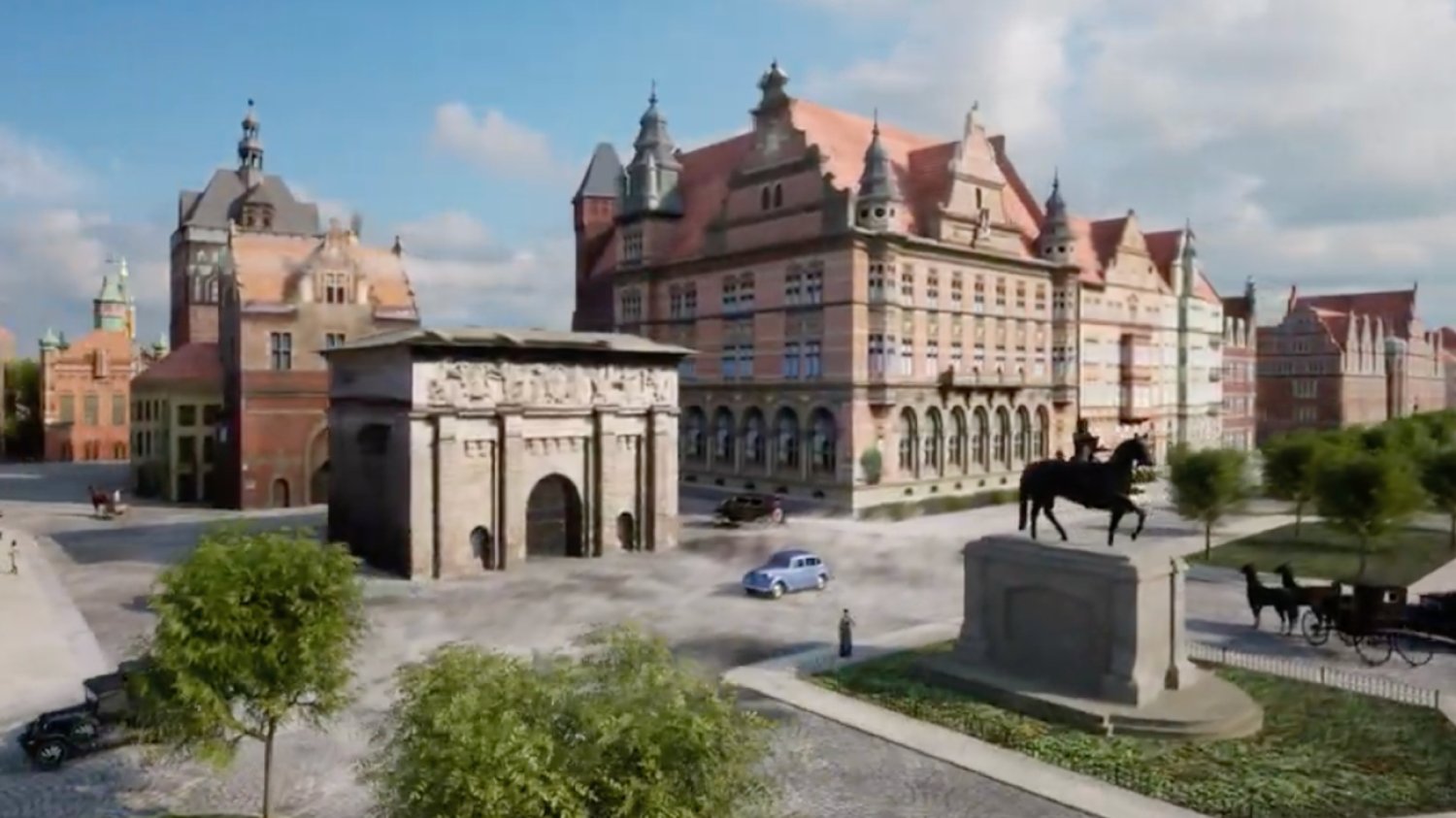 Gdańsk sprzed II Wojny Światowej. Wizualizacja naprawdę robi wrażenie