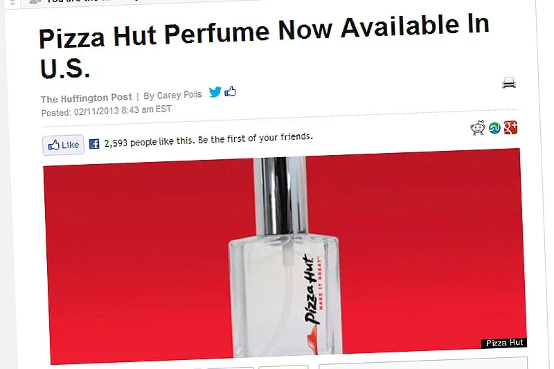 Perfumy o zapachu pizzy? Taki rzadki zapach oferuje Pizza Hut w USA.