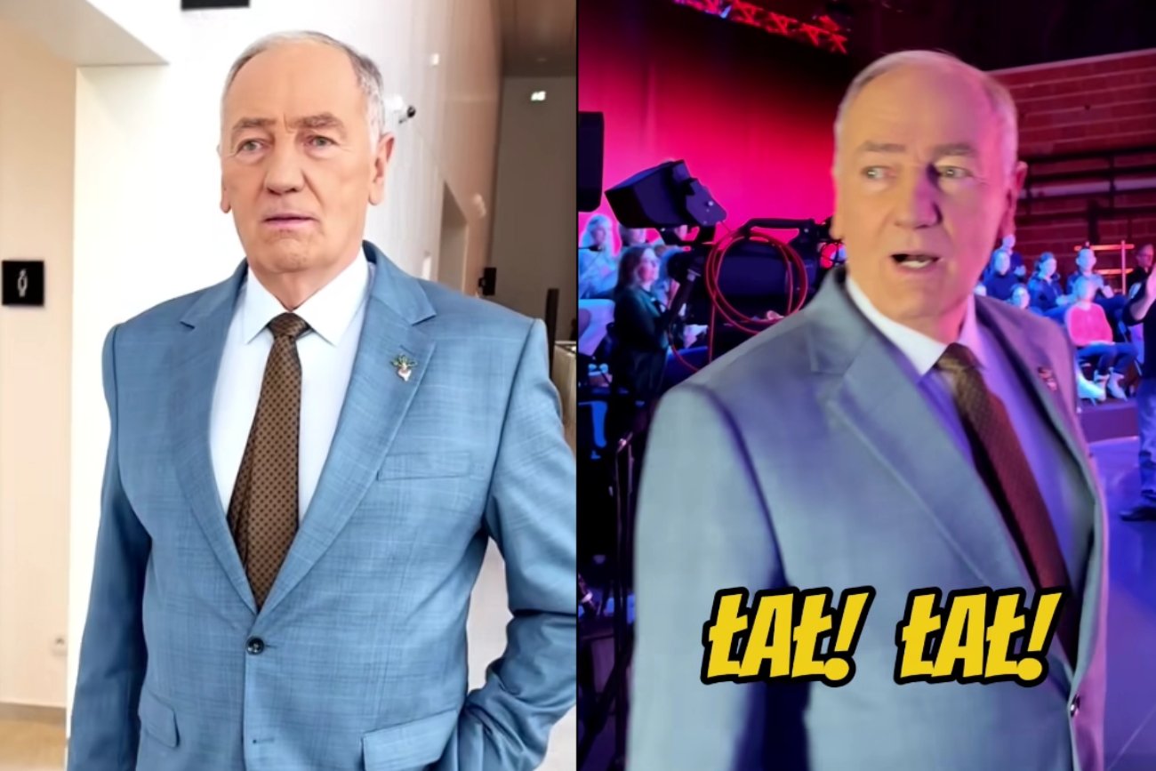 Karol Strasburger wszedł po raz pierwszy do nowego studia "Familiady".