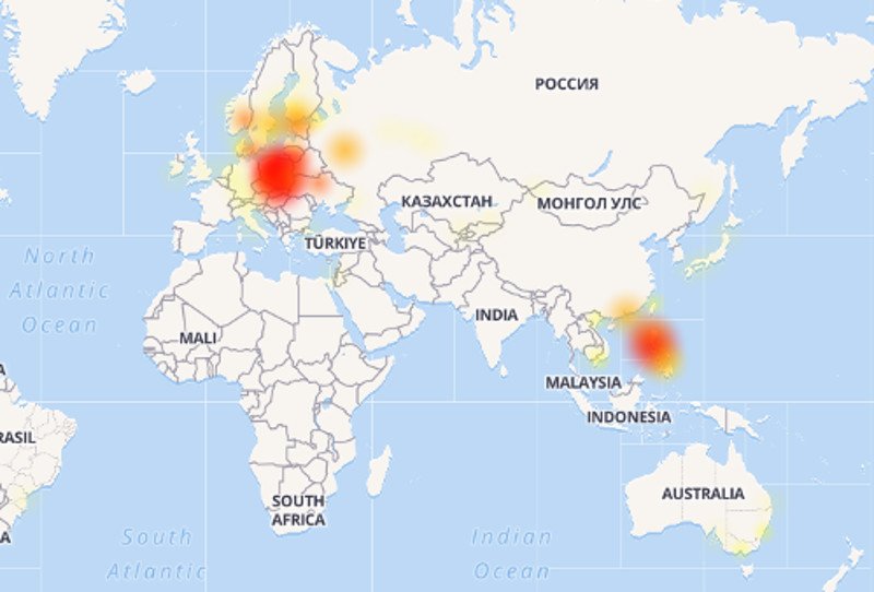 Mapa awarii Facebooka pokazuje, że w Polsce problem był najpoważniejszy.