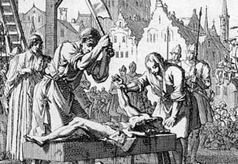 Egzekucja przez ćwiartowanie. Taka kara spotkała Franco de Franco.