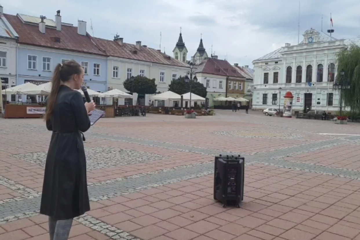 Frekwencja na antyukraińskim proteście w Sanoku.