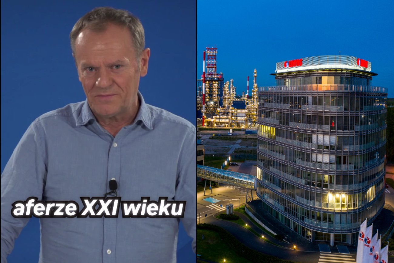 Donald Tusk uderza w PiS. Na nowym nagraniu mówi o "durniach" i sprzedaży Rafinerii Gdańskiej.