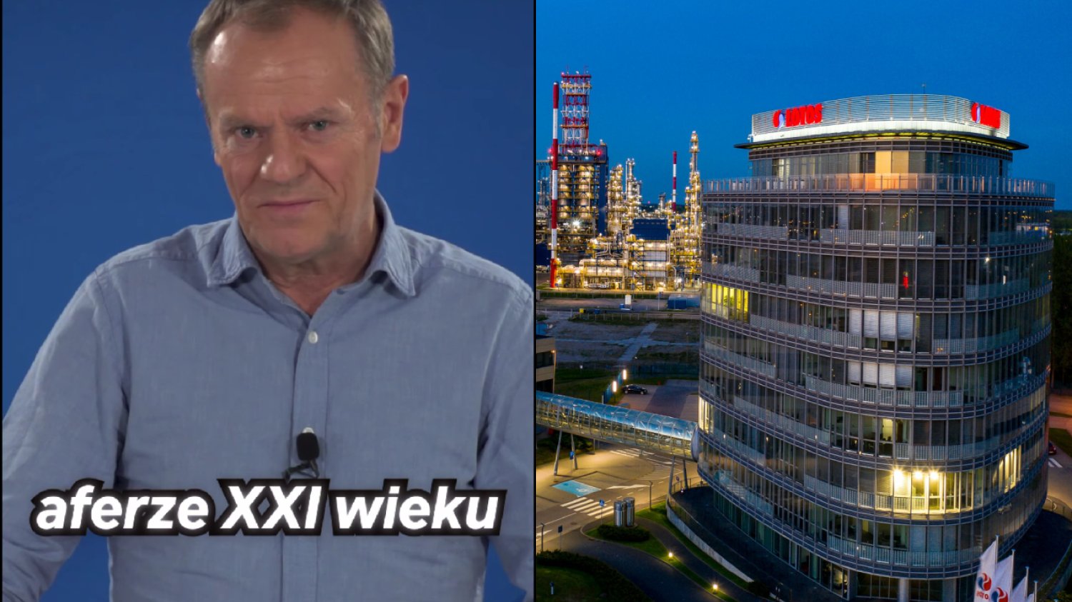 Donald Tusk uderza w PiS. Na nowym nagraniu mówi o "durniach" i sprzedaży Rafinerii Gdańskiej.