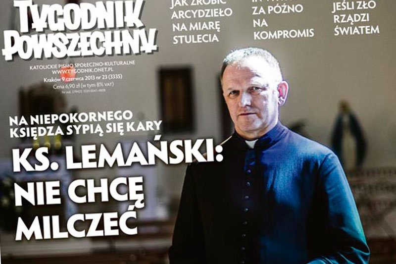 Obszernie problemy ks. Wojciecha Lemańskiego opisuje także najnowszy "Tygodnik Powszechny".