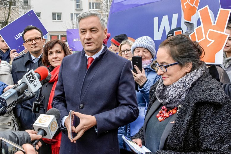 Biedronia też rozbawiło jego przejęzyczenie.