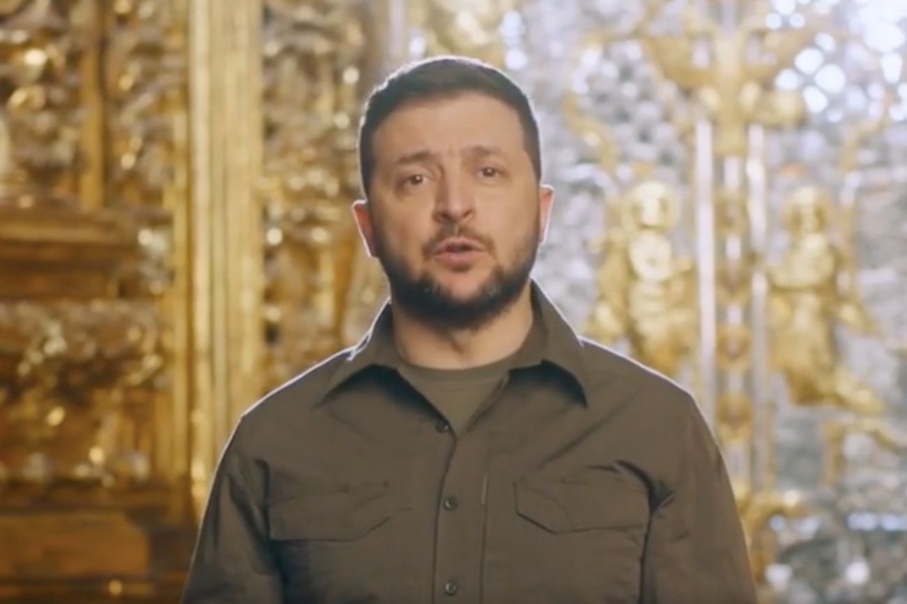 Wołodymyr Zełenski w niedzielnej odezwie do narodu z okazji Świąt Wielkanocnych.