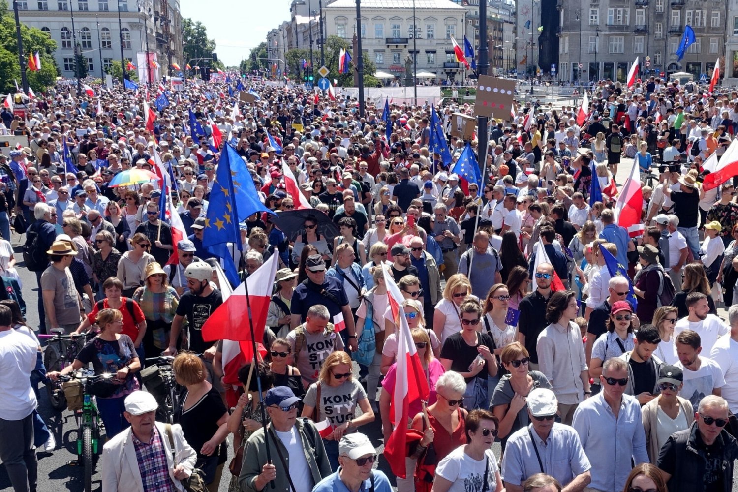 Wielki Marsz w Warszawie.