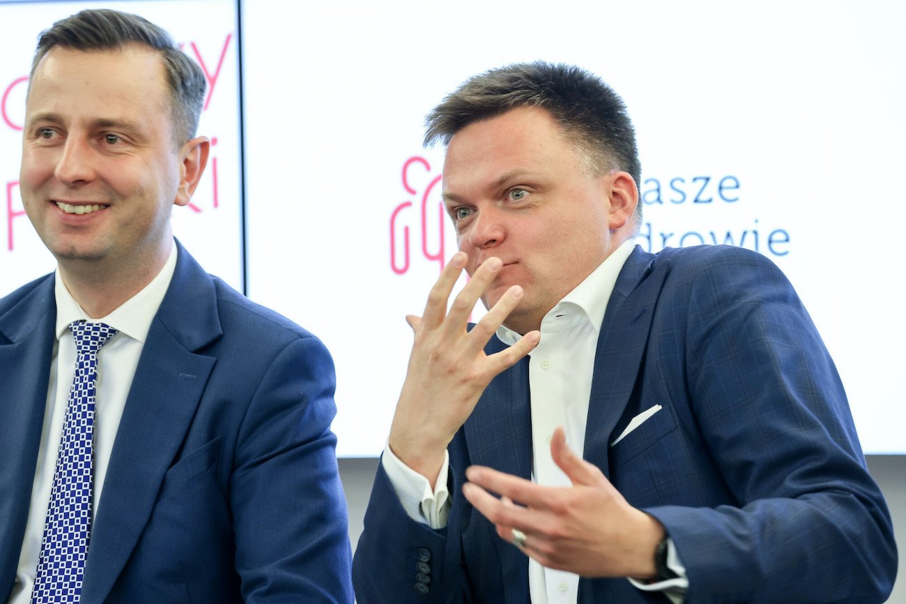Władysław Kosiniak–Kamysz (PSL) i Szymon Hołownia (Polska 2050) chcą referendum w sprawie aborcji. Władysław Kosiniak–Kamysz (PSL) i Szymon Hołownia (Polska 2050) chcą referendum w sprawie aborcji.