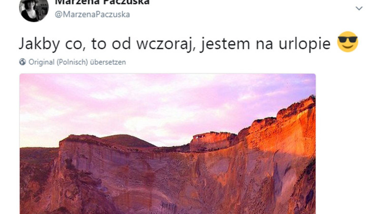 Kontrowersje wokół urlopu Marzeny Paczuskiej nie kończą się na spekulacjach o jej odwołaniu. Spore emocje wywołał też ten "urlopowy" wpis na Twitterze.