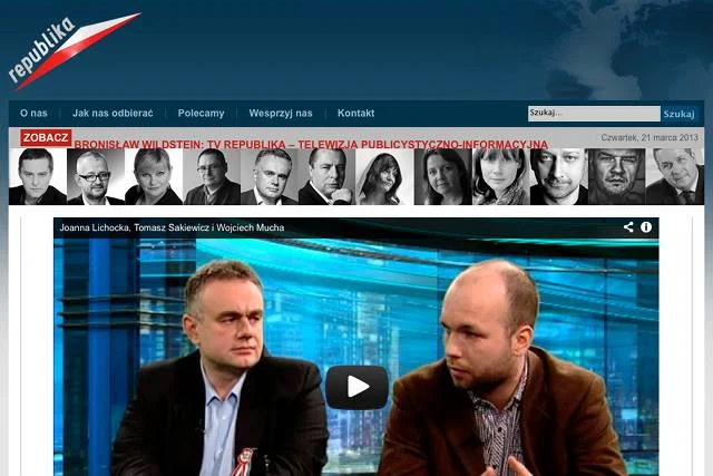 Oficjalna strona internetowa TV Republika