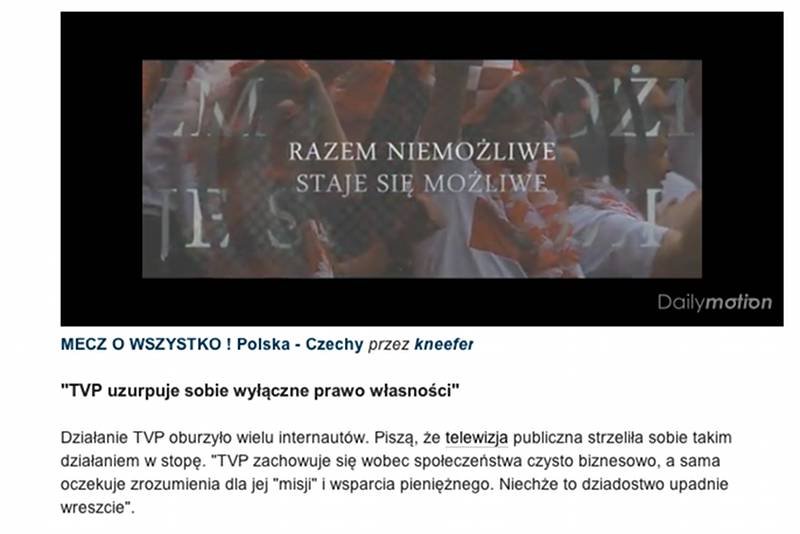 Oto film, który wywołał taką dyskusję (fragment artykułu ze strony sport.pl)