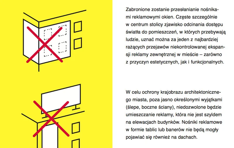 Tak będzie wyglądał zaraz reklam w centrum Warszawy.