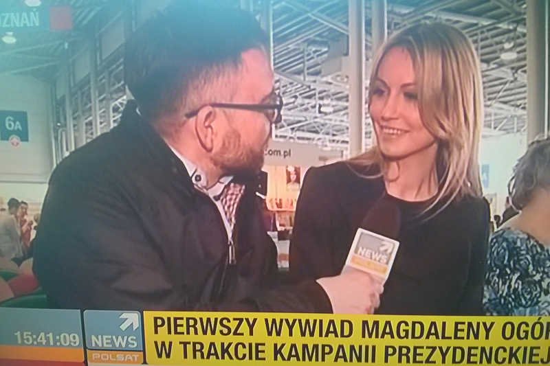 Magdalena Ogórek udziela pierwszego wywiadu dla telewizji Polsat News.