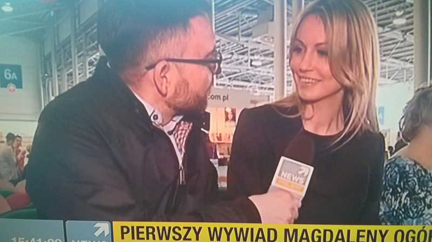 Magdalena Ogórek udziela pierwszego wywiadu dla telewizji Polsat News.